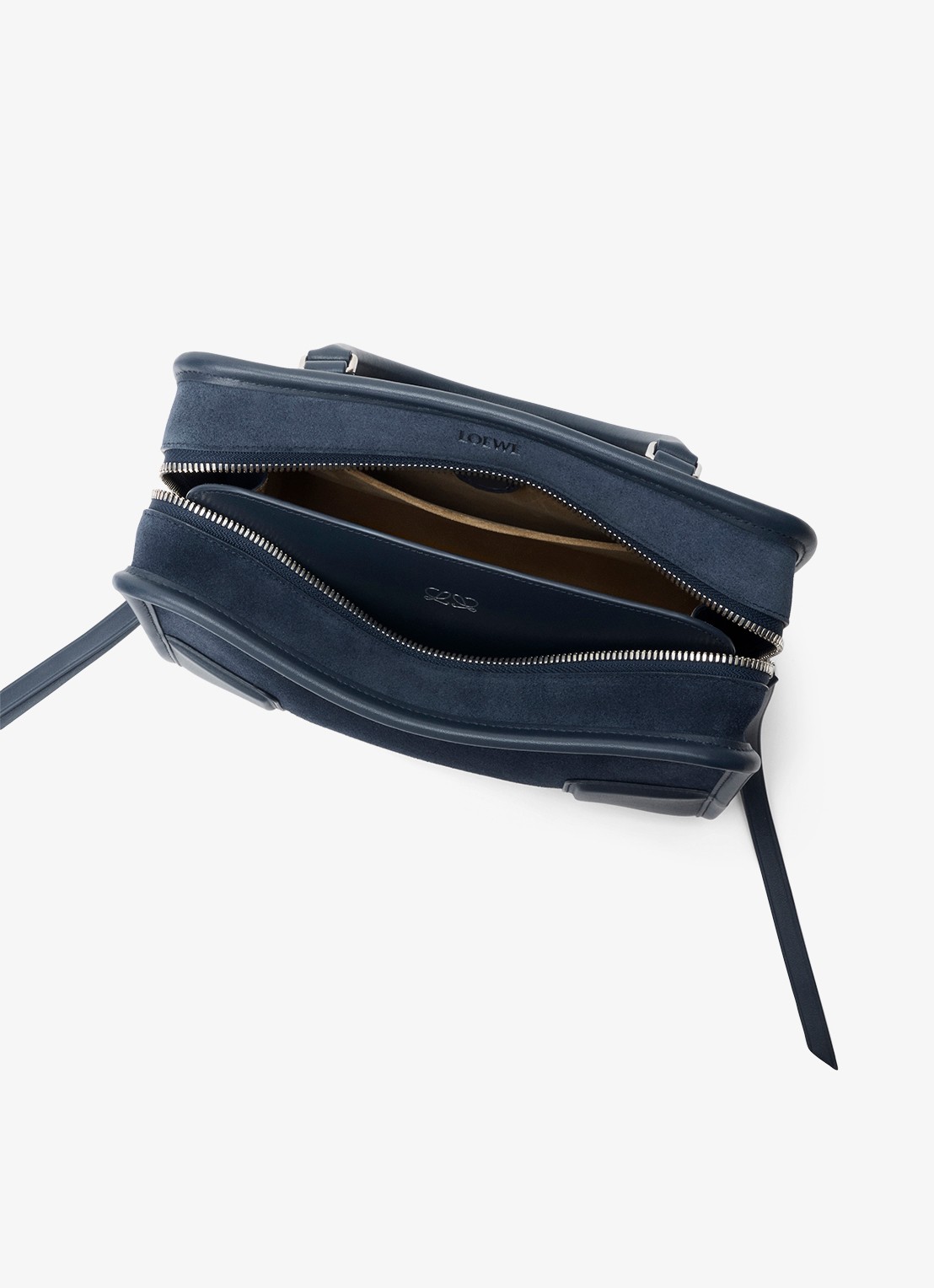 LOEWE Amazona Small handtas van kalfsleer - detail 8 donkerblauw