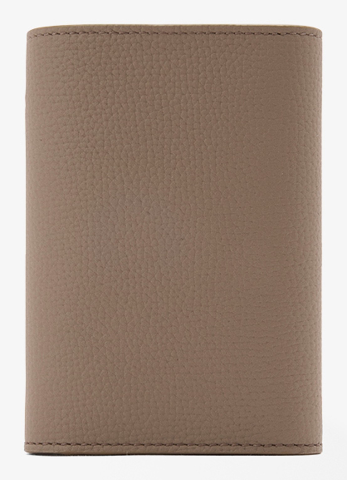 LOEWE Anagram Small portemonnee van kalfsleer - achterkant 3 taupe