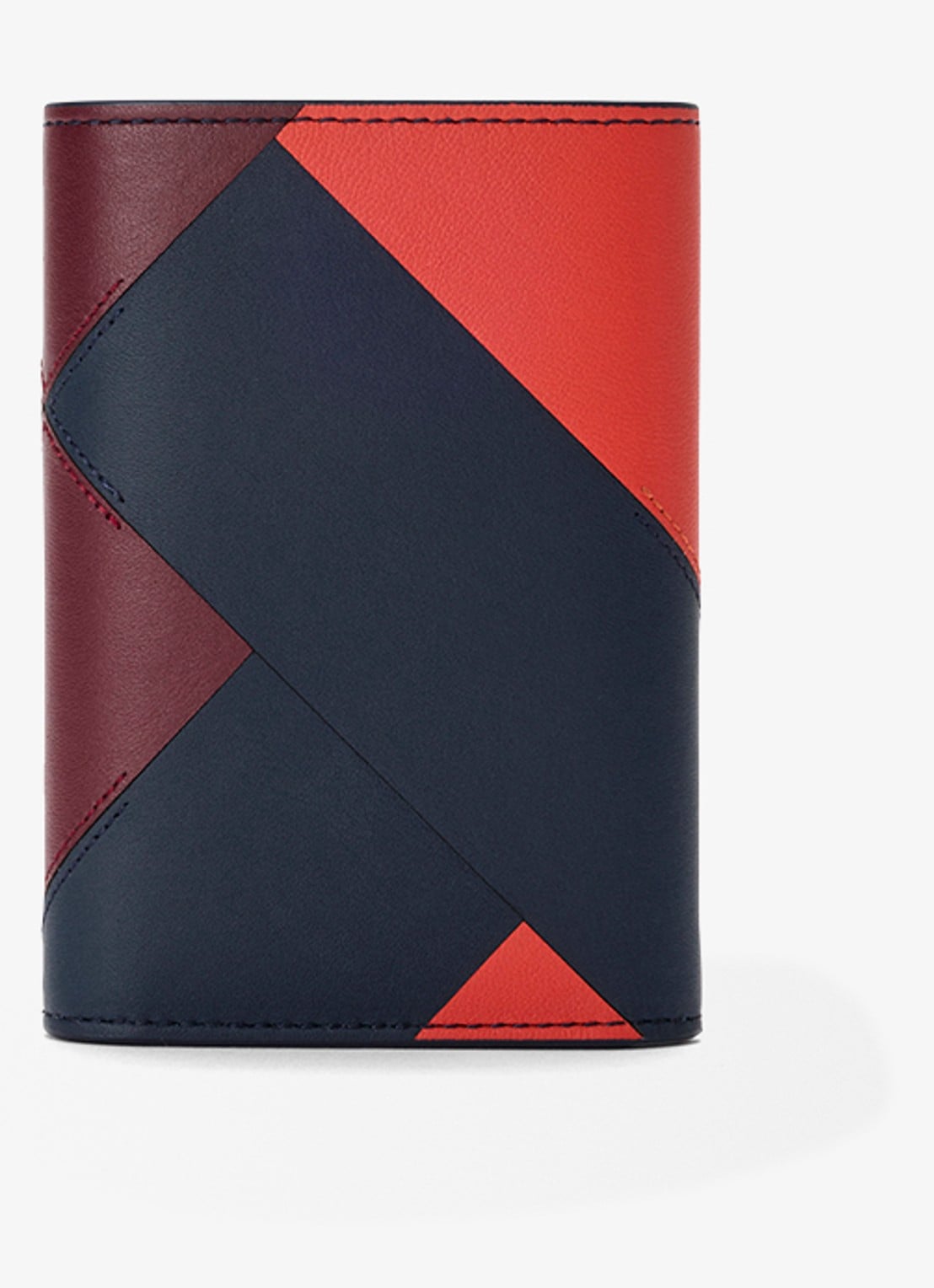 LOEWE Anagram Small portemonnee van kalfsleer - achterkant 3 donkerblauw