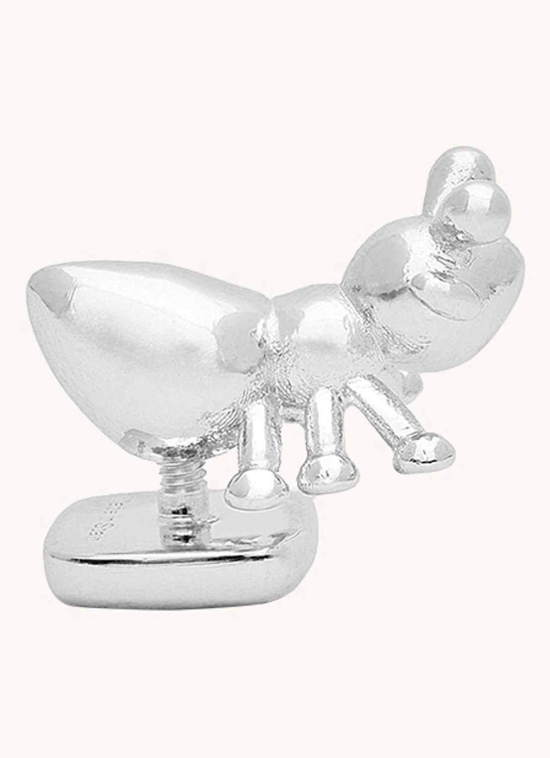 LOEWE Ant tasbedel met logo - voorkant 2 zilver
