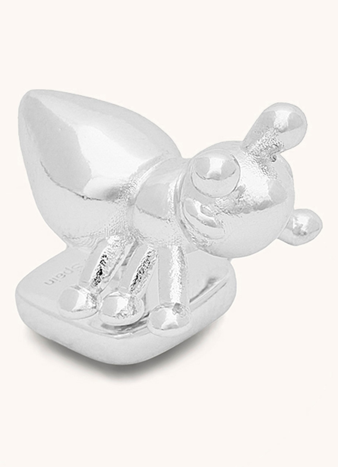 LOEWE Ant tasbedel met logo - voorkant 3 zilver