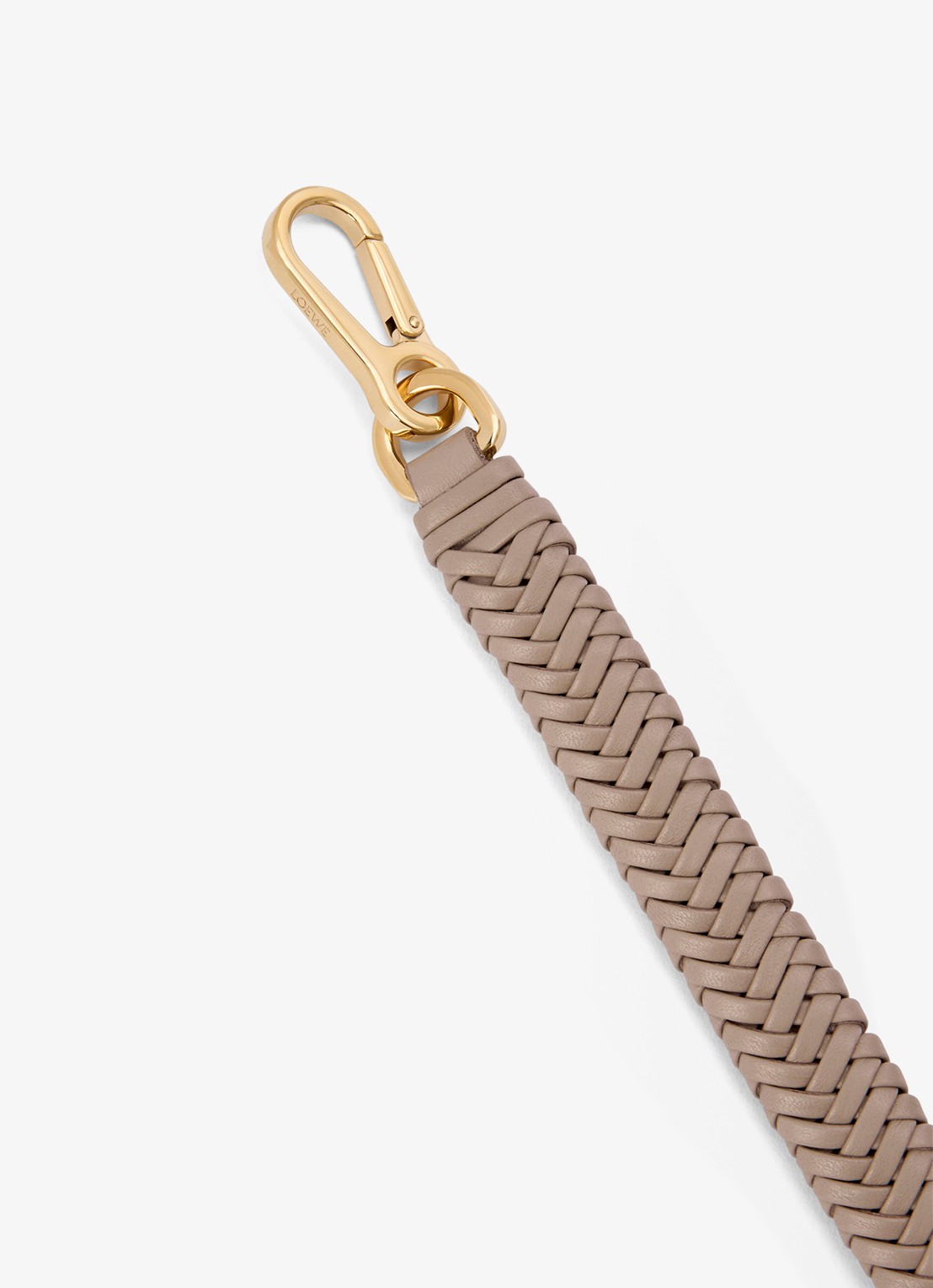 LOEWE Arrow schouderriem van kalfsleer - voorkant 3 zand