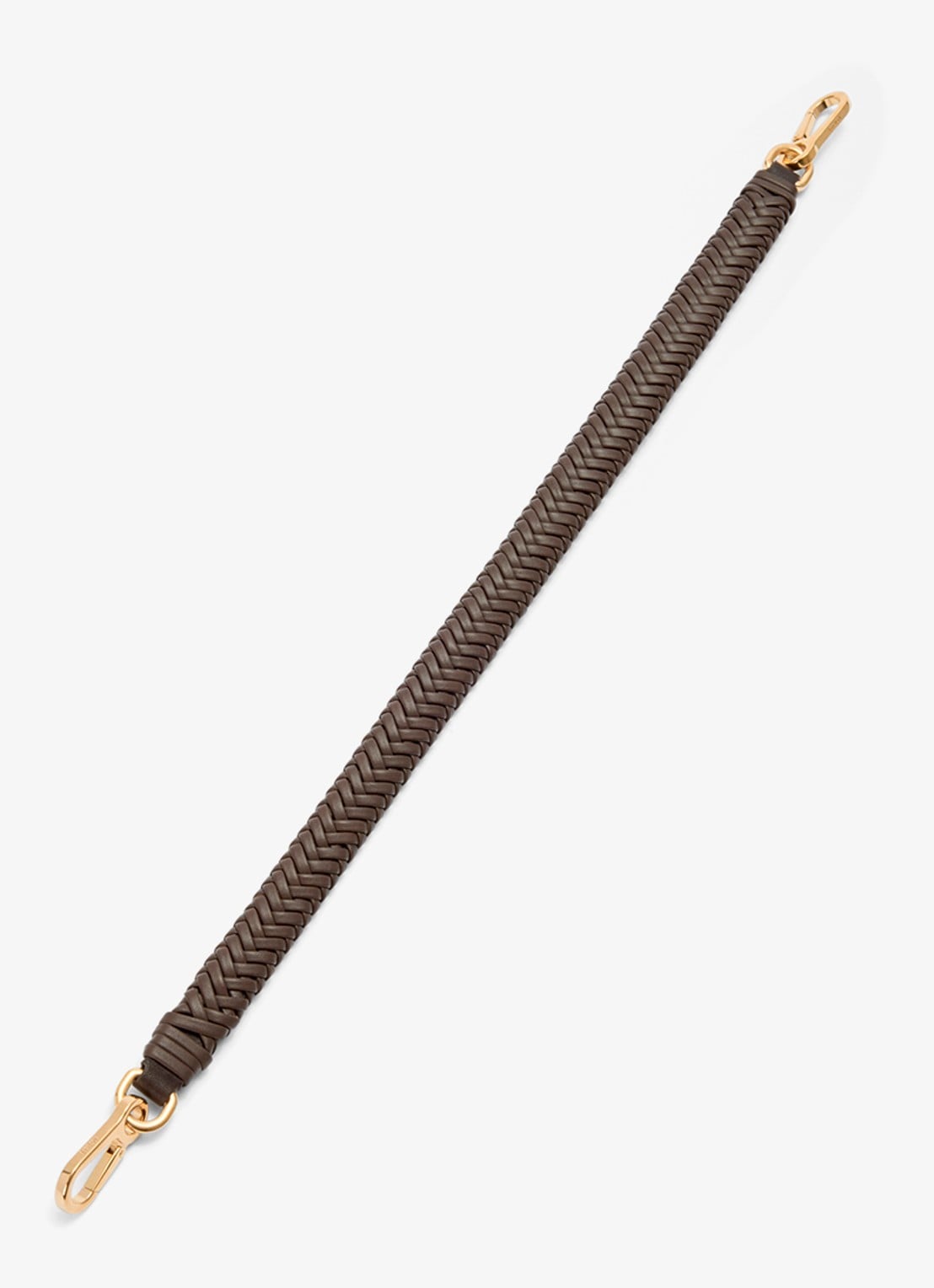LOEWE Arrow schouderriem van kalfsleer - voorkant 2 donkerbruin