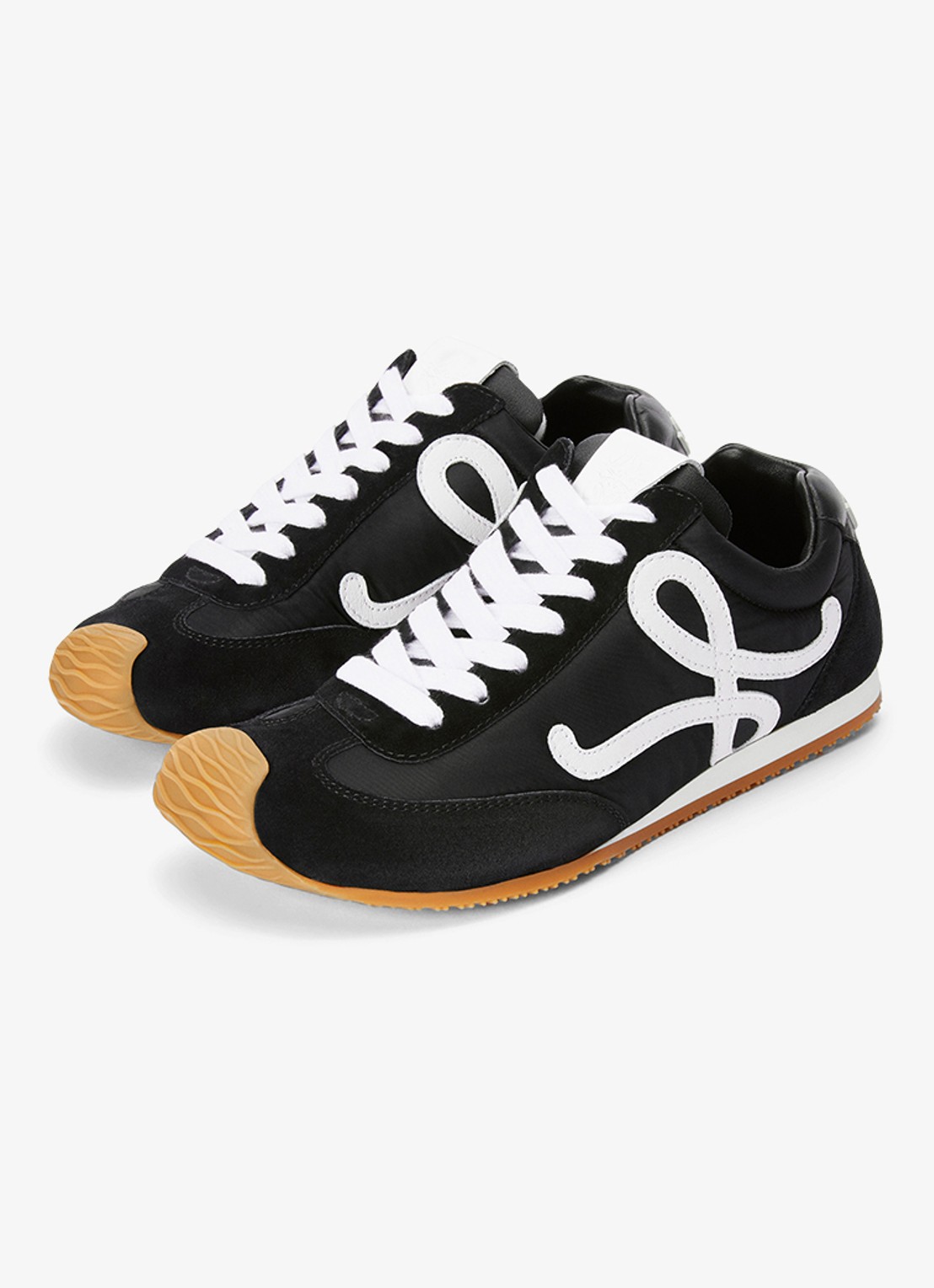 LOEWE Ballet Runner 2.0 sneaker met kalfsleren details - detail zwart