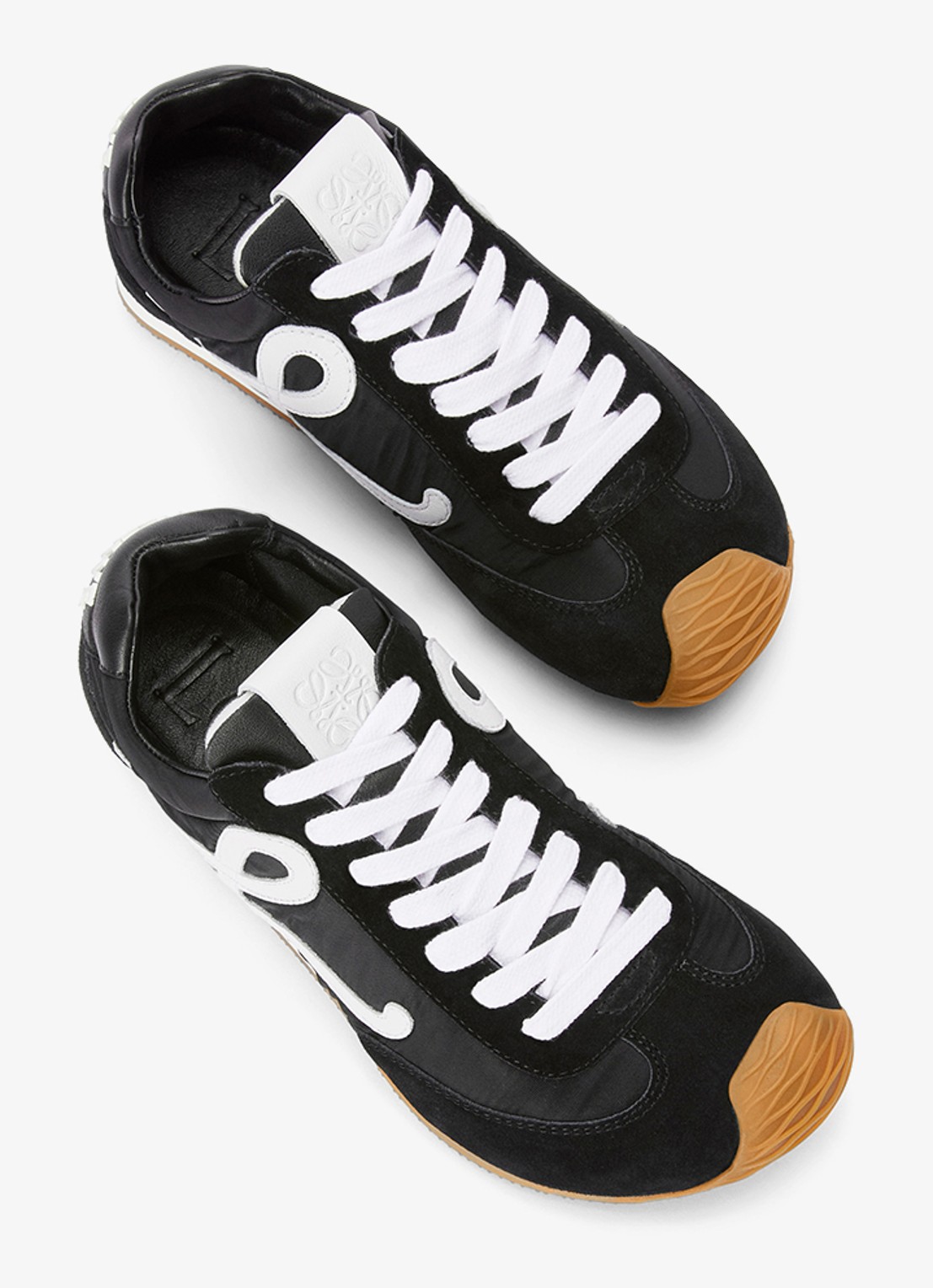 LOEWE Ballet Runner 2.0 sneaker met kalfsleren details - detail 2 zwart