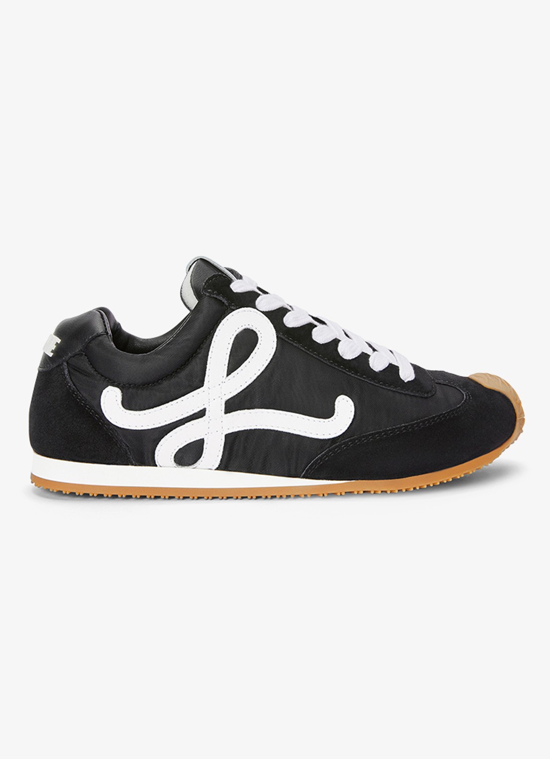 LOEWE Ballet Runner 2.0 sneaker met kalfsleren details - voorkant 4 zwart