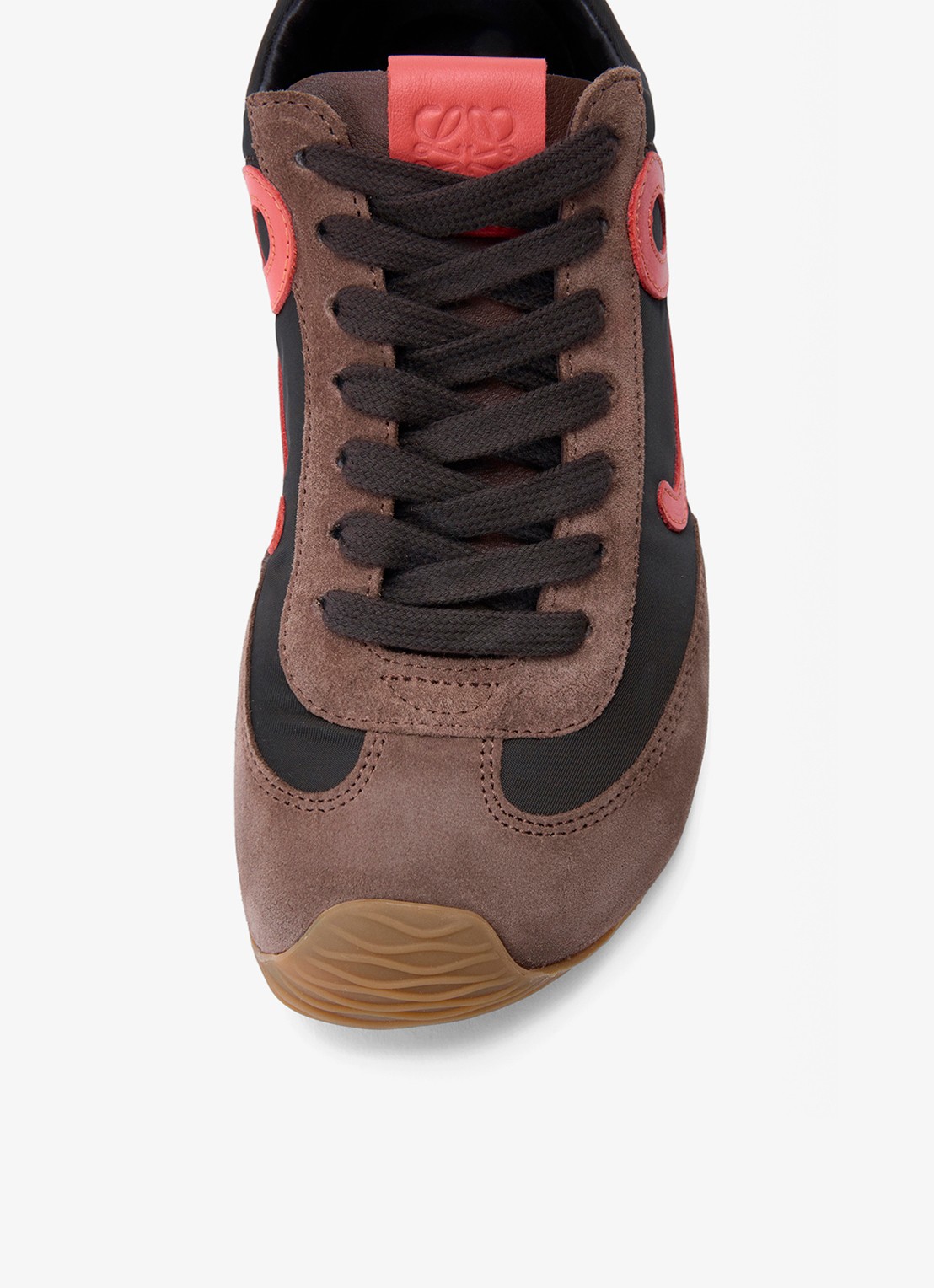 LOEWE Ballet Runner 2.0 sneaker met leren details - detail 3 bruin