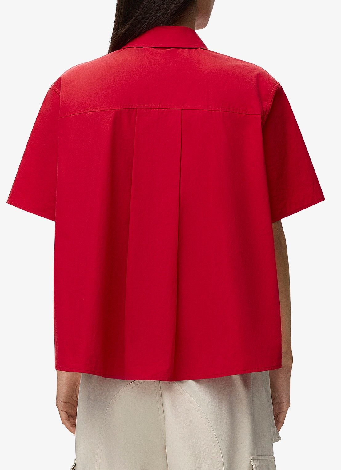 LOEWE Blouse met logoborduring - achterkant 3 rood