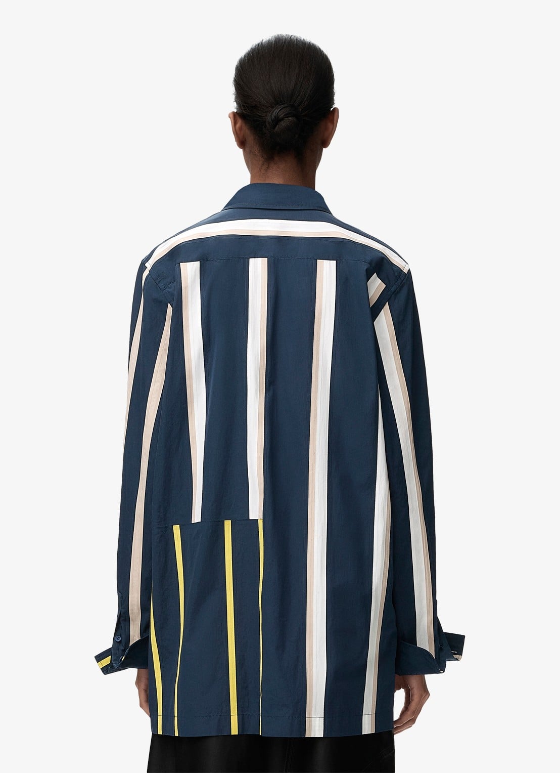 LOEWE Blouse met streepprint - achterkant 5 indigo