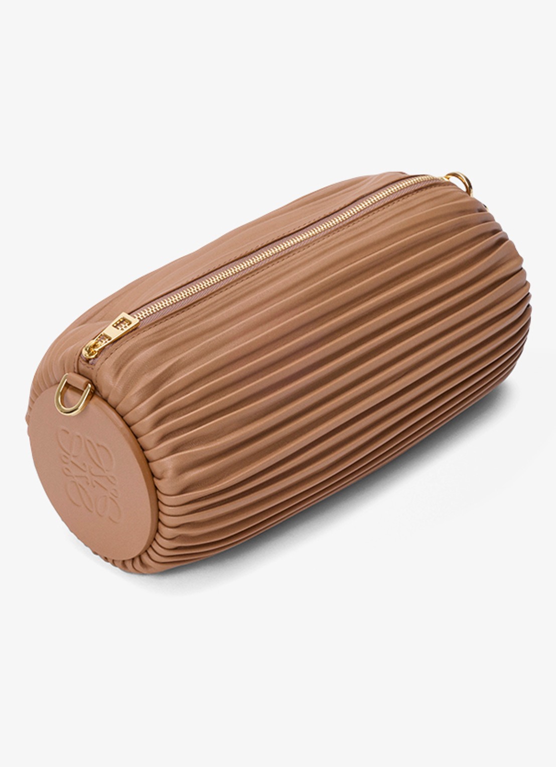 LOEWE Bracelet schoudertas van lamsleer - detail bruin