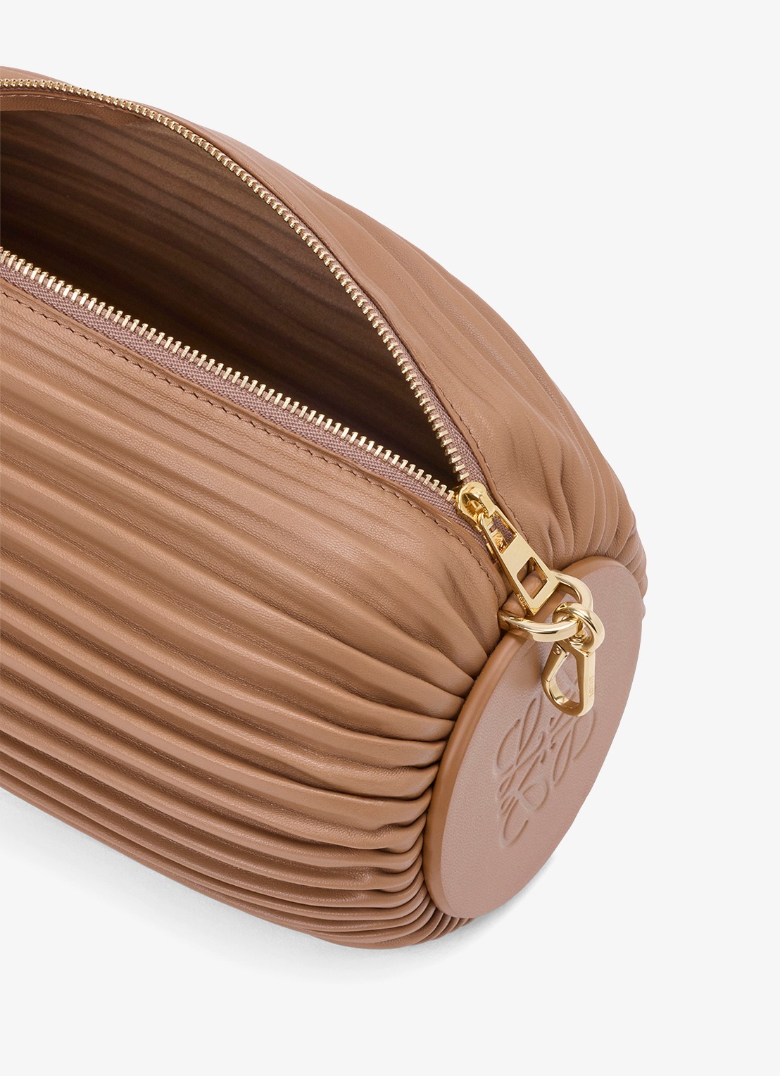 LOEWE Bracelet schoudertas van lamsleer - detail 2 bruin