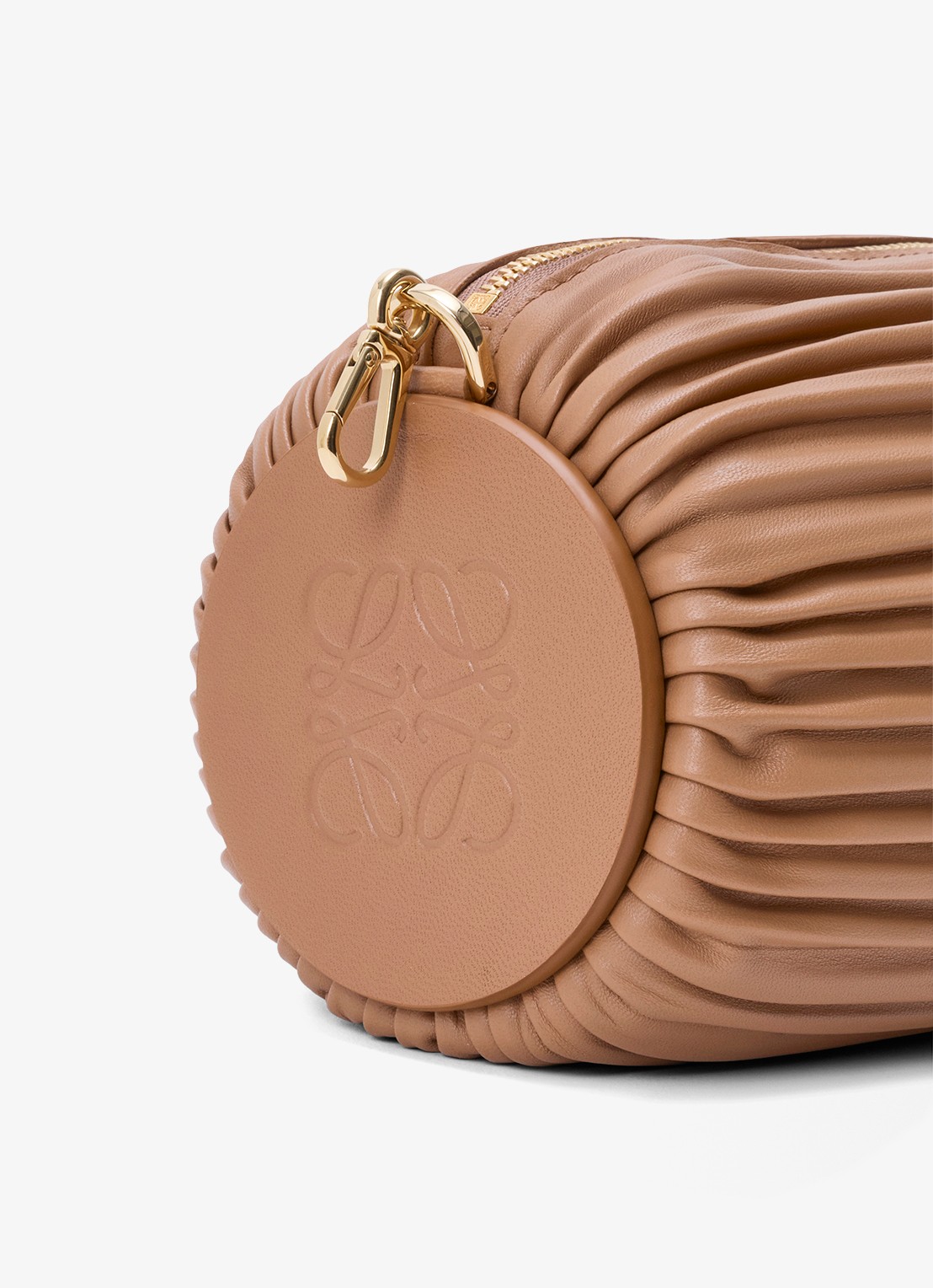 LOEWE Bracelet schoudertas van lamsleer - detail 3 bruin