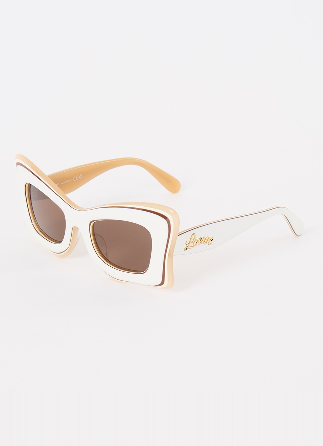 LOEWE Butterfly zonnebril LW40140U - voorkant 4 ivoor