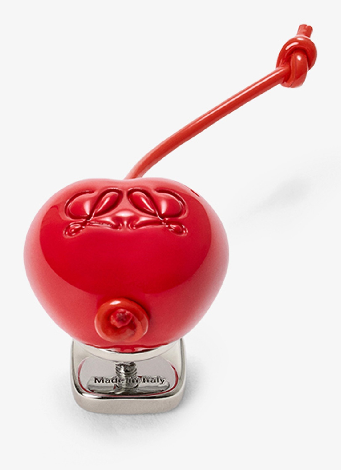 LOEWE Cherry tasbedel met logo - voorkant rood