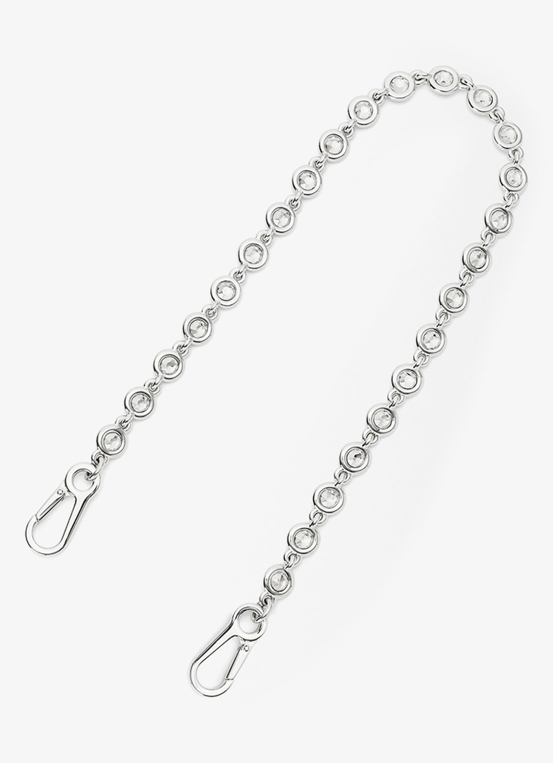 LOEWE Crystal Donut schouderriem - voorkant zilver