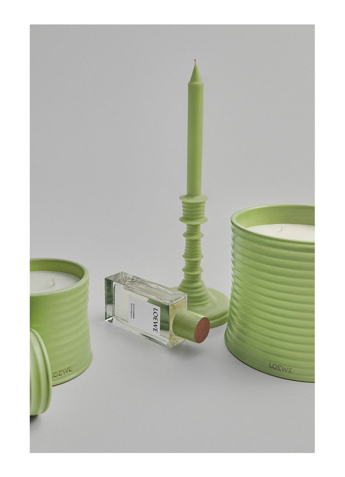 LOEWE Cucumber Wax Candle - geurkaars kandelaar 330 gram - detail 7 undefined