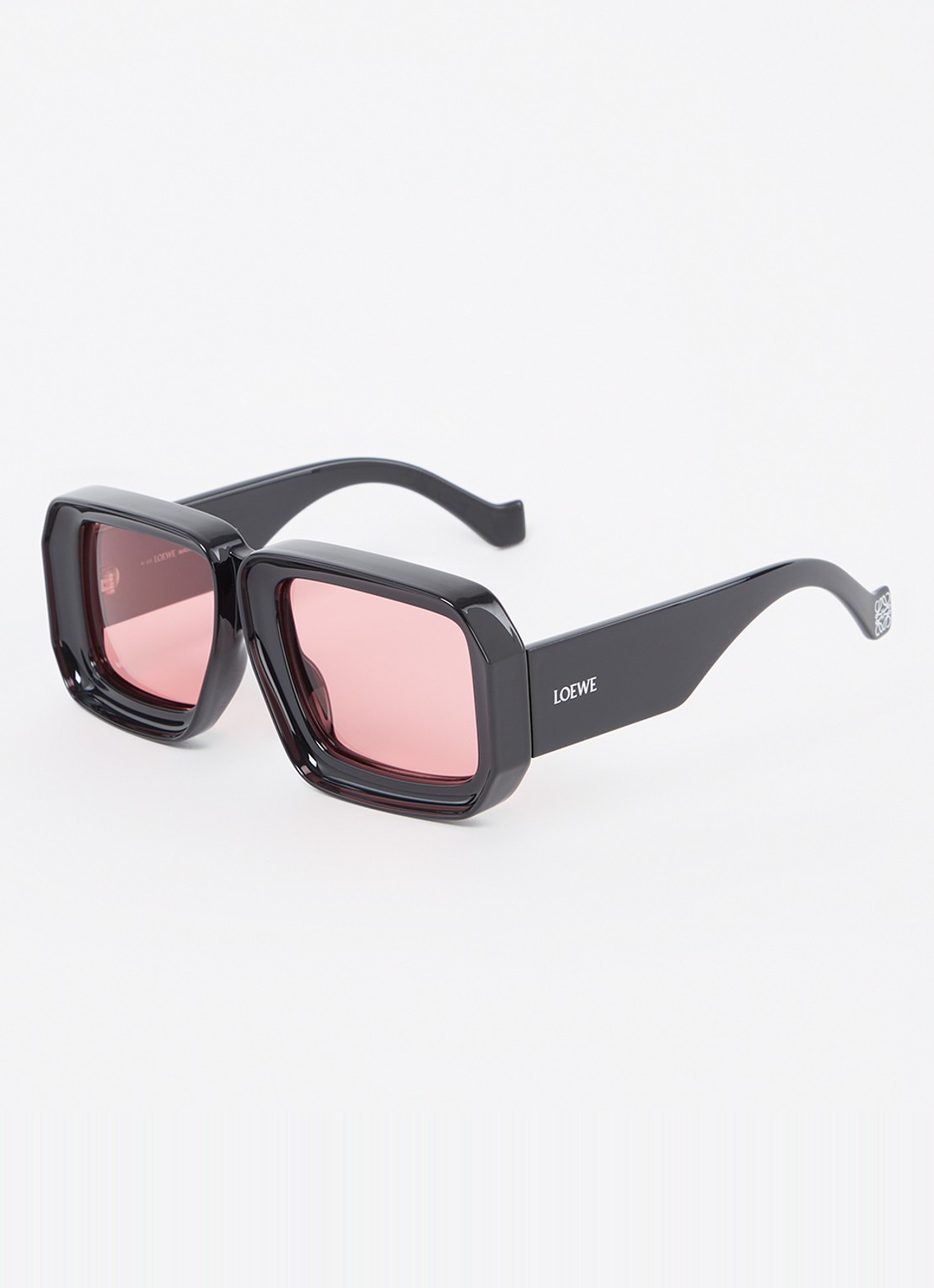 LOEWE Dive In Mask zonnebril LW40064U - voorkant 4 zwart