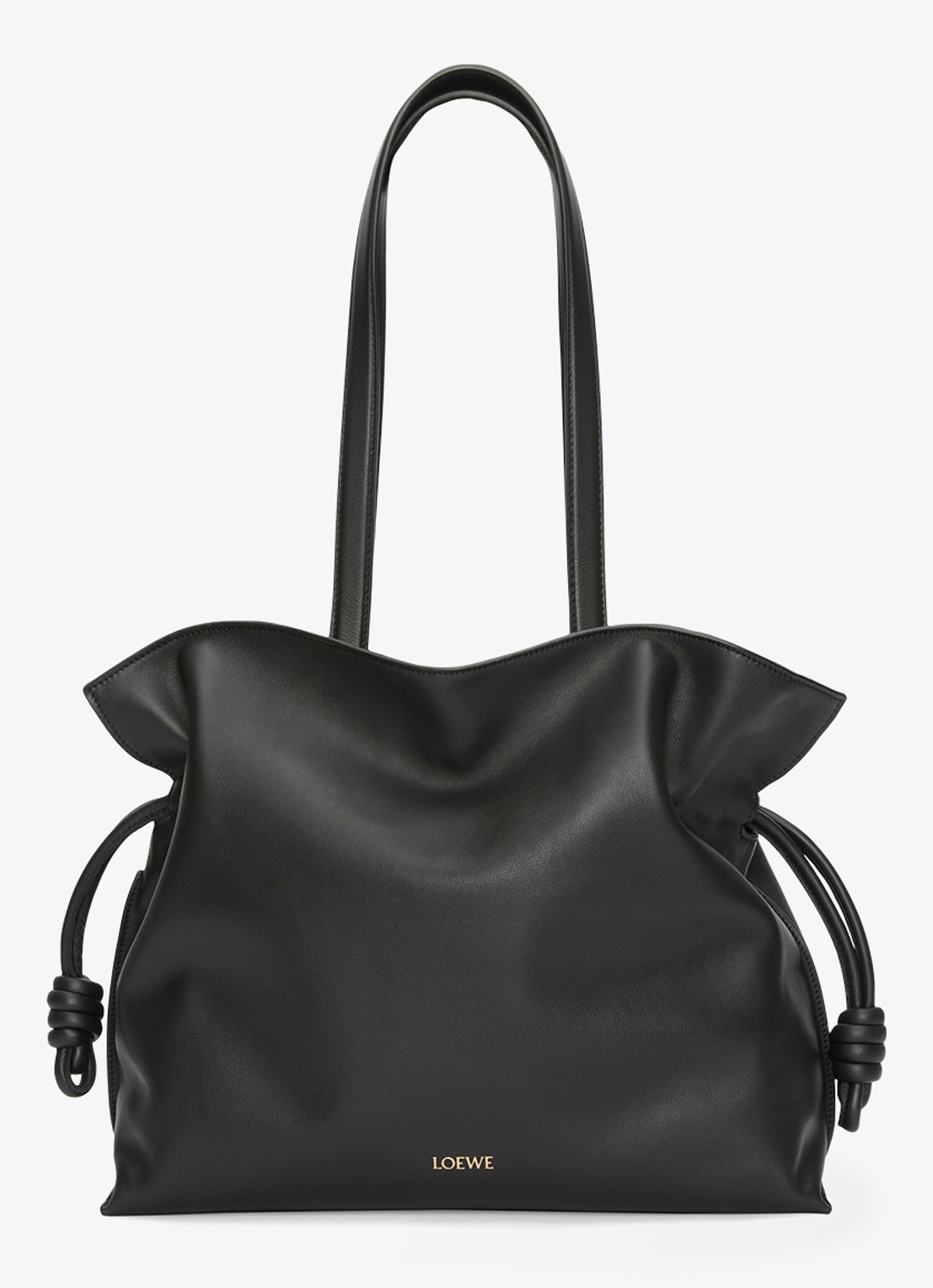 LOEWE Flamenco Large clutch van kalfsleer - detail 2 zwart
