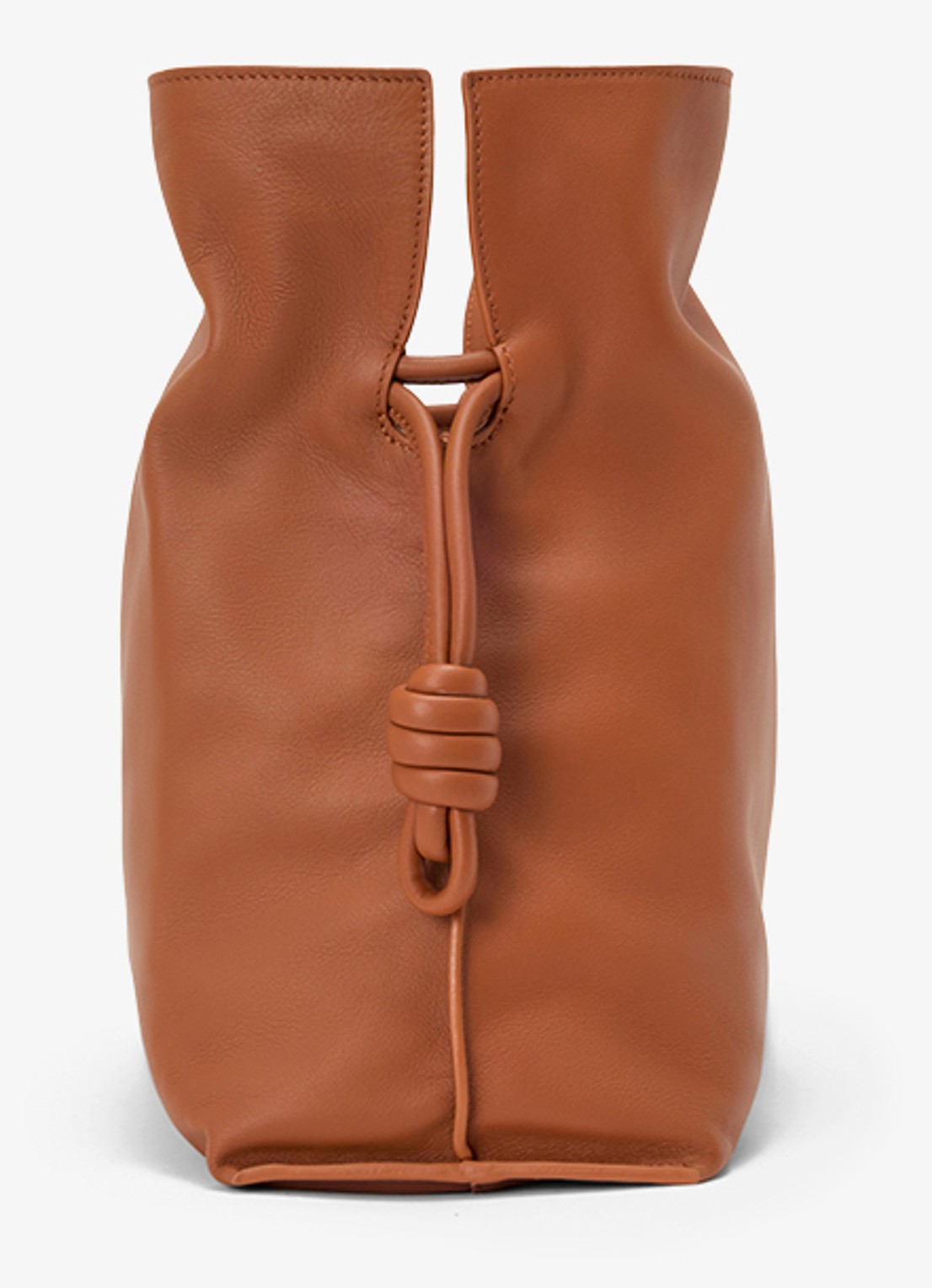 LOEWE Flamenco Large clutch van kalfsleer - detail 3 bruin