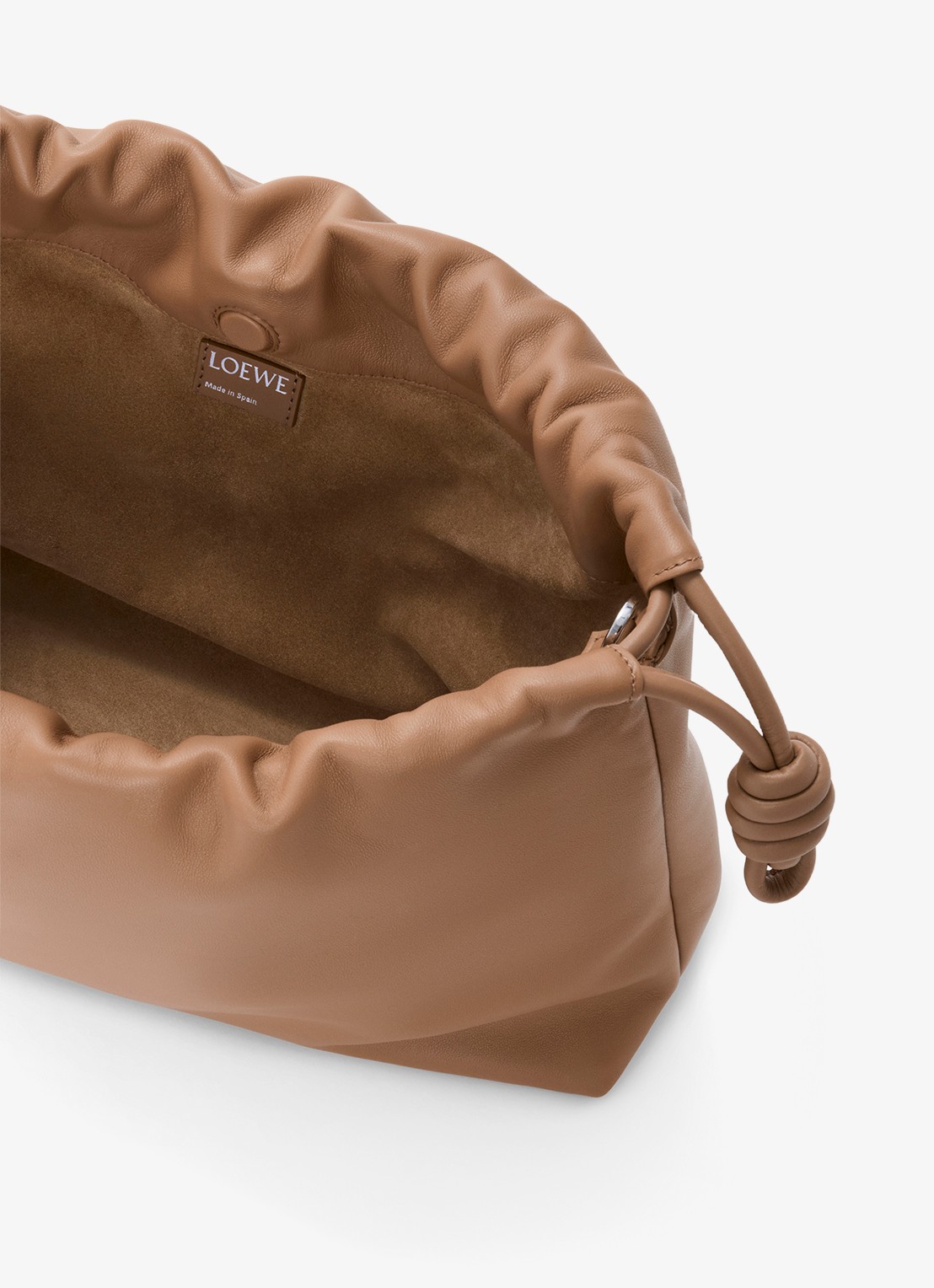 LOEWE Flamenco Large schoudertas van leer - detail 7 bruin