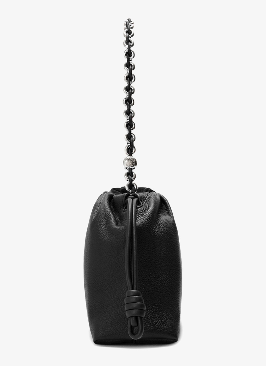 LOEWE Flamenco Medium schoudertas van kalfsleer - detail 4 zwart
