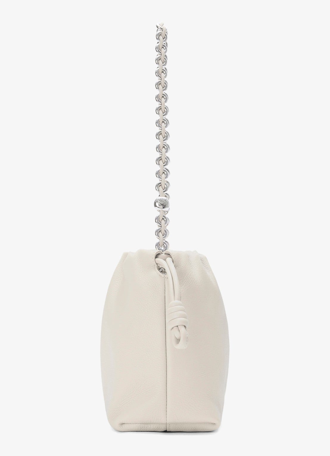 LOEWE Flamenco Medium schoudertas van kalfsleer - detail 4 wit
