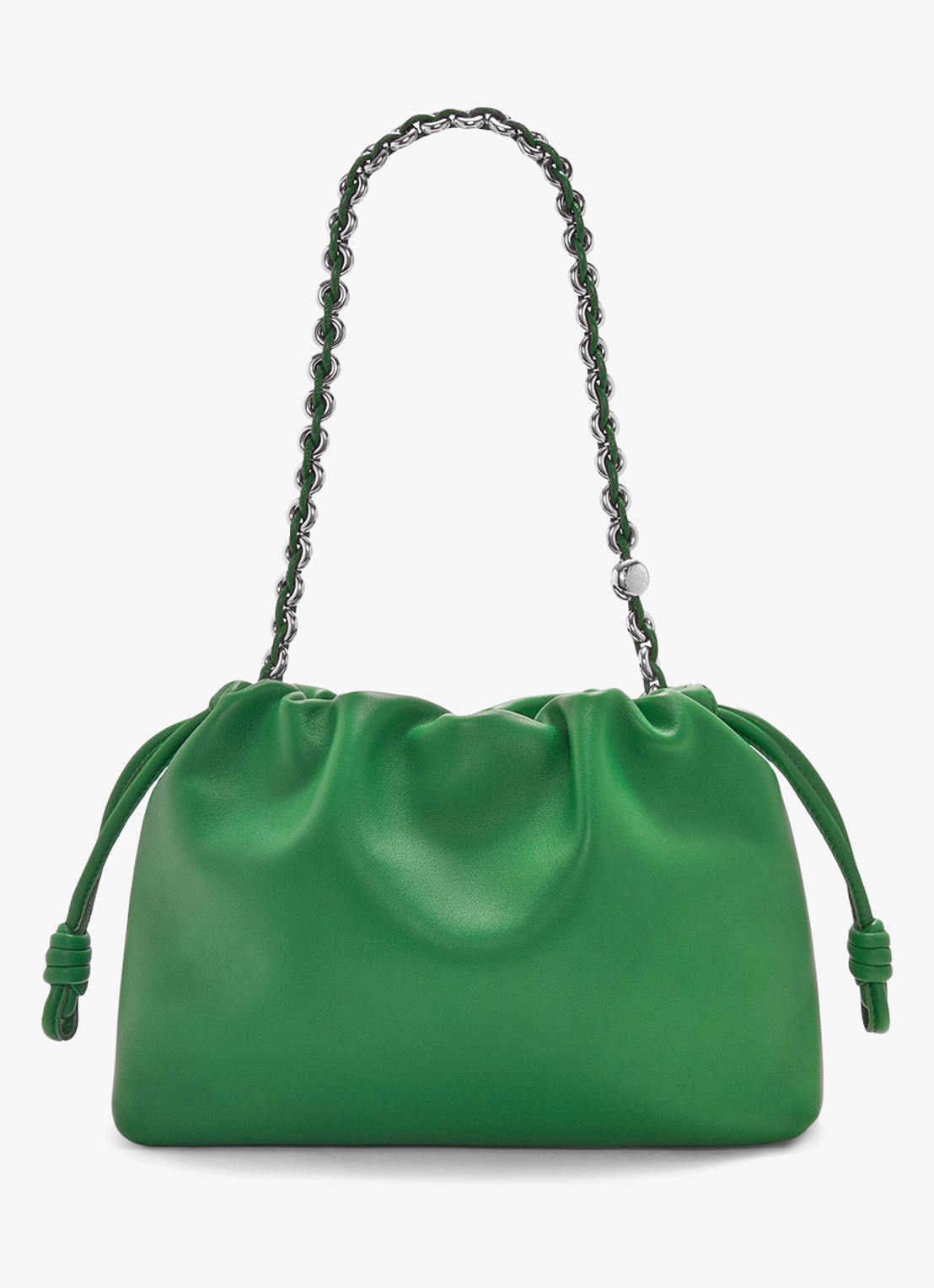 LOEWE Flamenco Medium schoudertas van lamsleer - achterkant groen