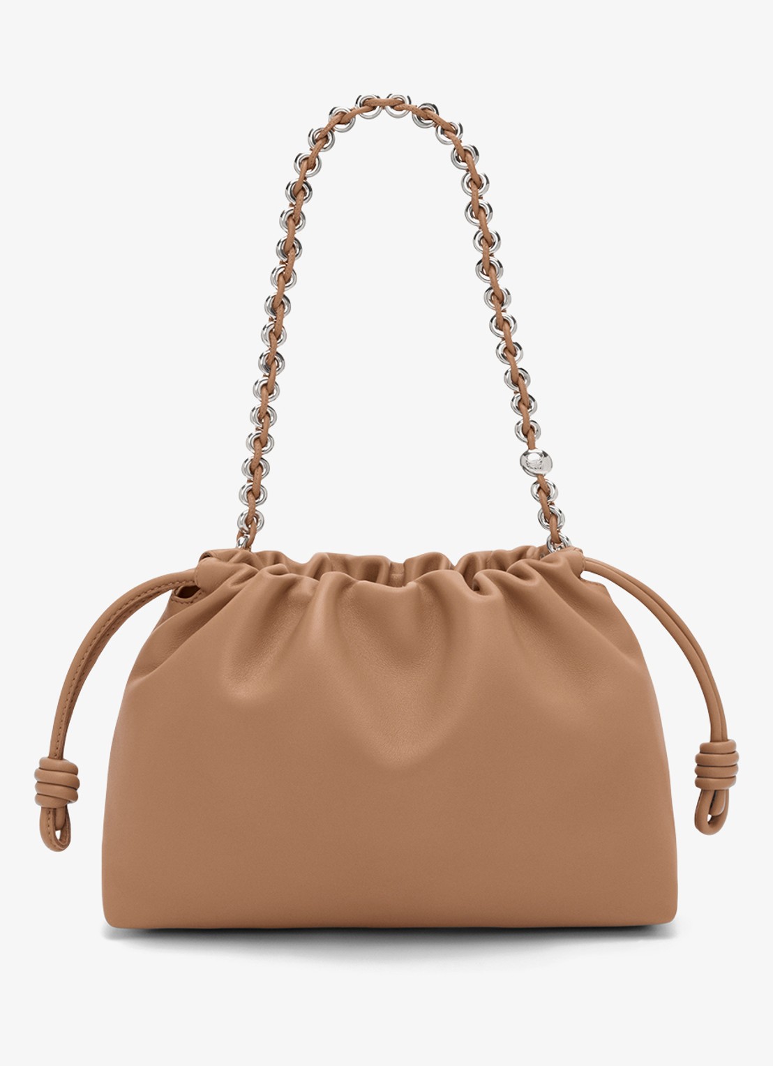 LOEWE Flamenco Medium schoudertas van leer - achterkant 6 bruin