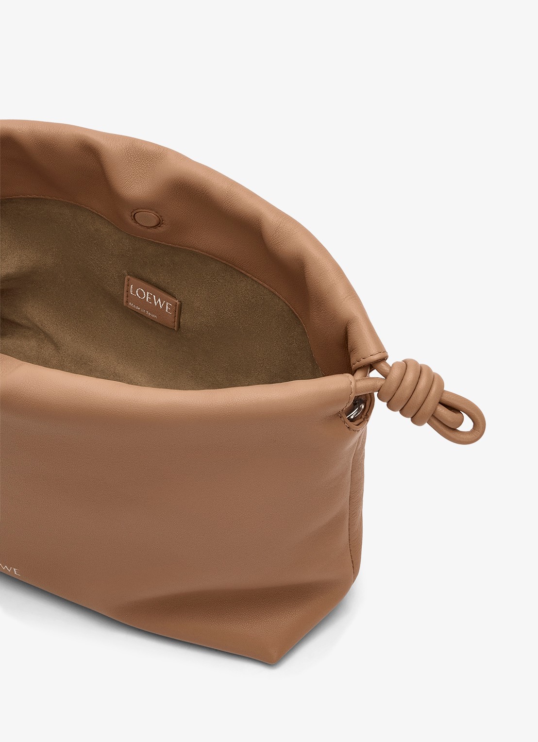 LOEWE Flamenco Medium schoudertas van leer - detail 3 bruin