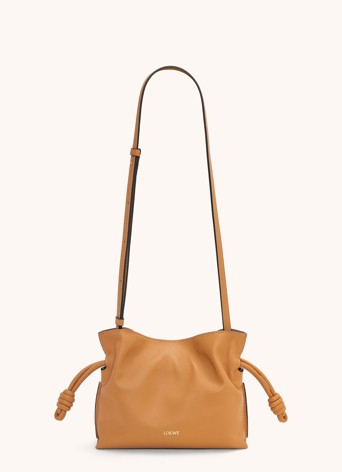 LOEWE Flamenco Mini clutch van kalfsleer - detail 4 camel