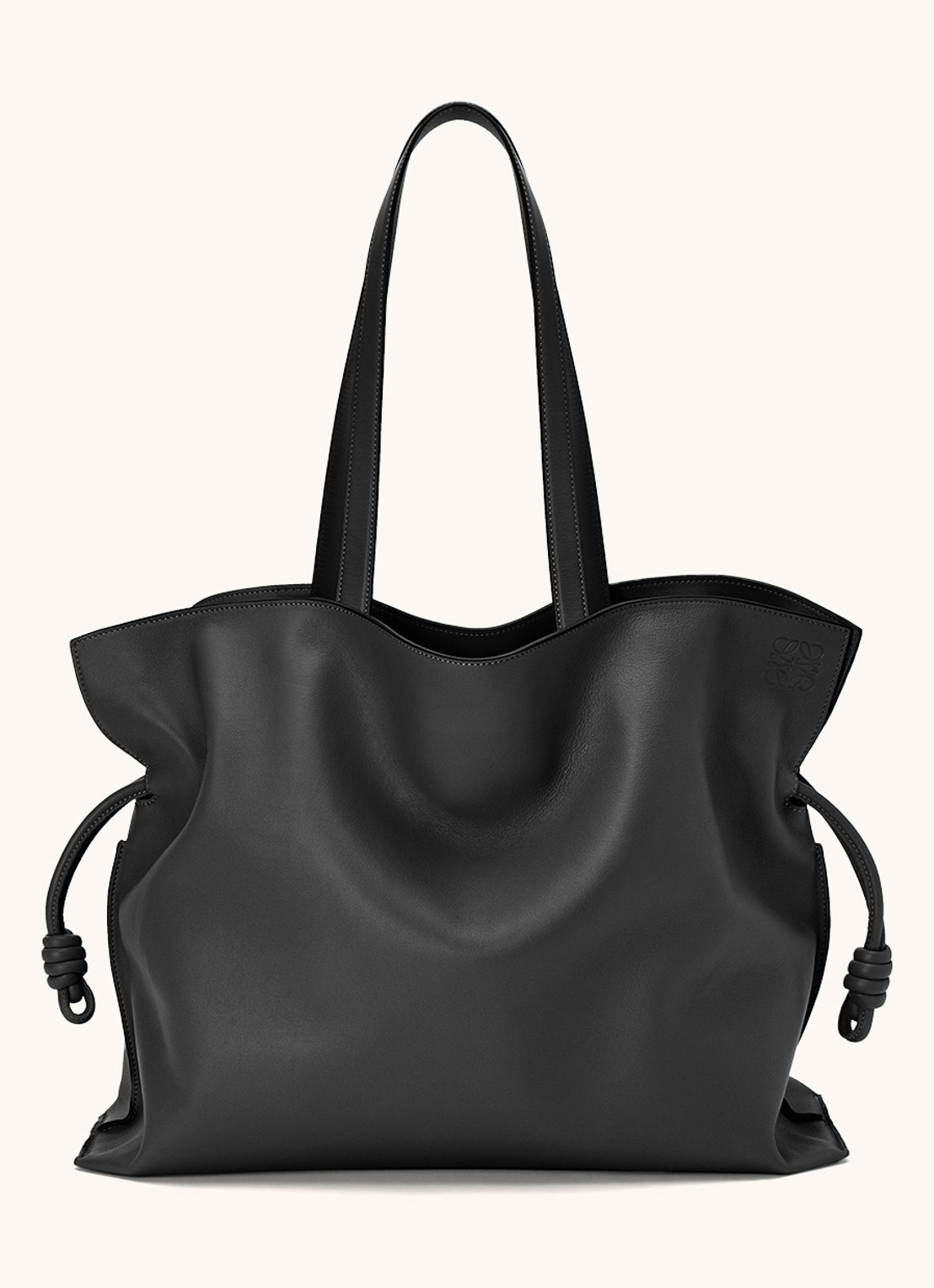 LOEWE Flamenco XL schoudertas van kalfsleer - detail 3 zwart