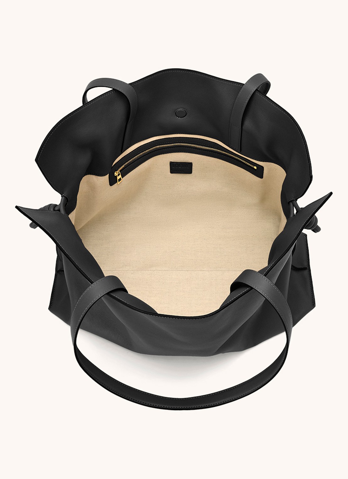 LOEWE Flamenco XL schoudertas van kalfsleer - detail 4 zwart