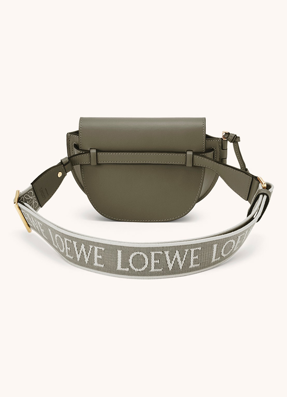 LOEWE Gate Dual heuptas van kalfsleer - detail 4 olijfgroen