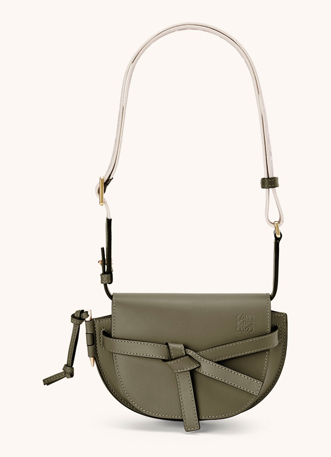 LOEWE Gate Dual heuptas van kalfsleer - detail 5 olijfgroen