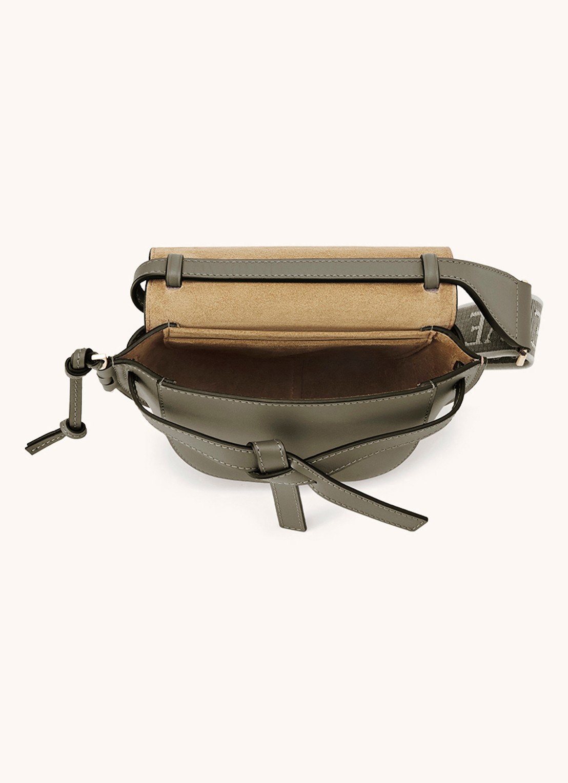 LOEWE Gate Dual heuptas van kalfsleer - detail 6 olijfgroen