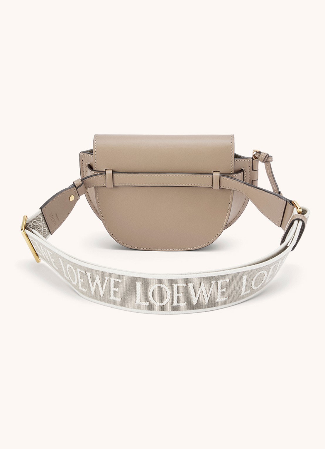 LOEWE Gate Dual heuptas van kalfsleer - achterkant 8 beige