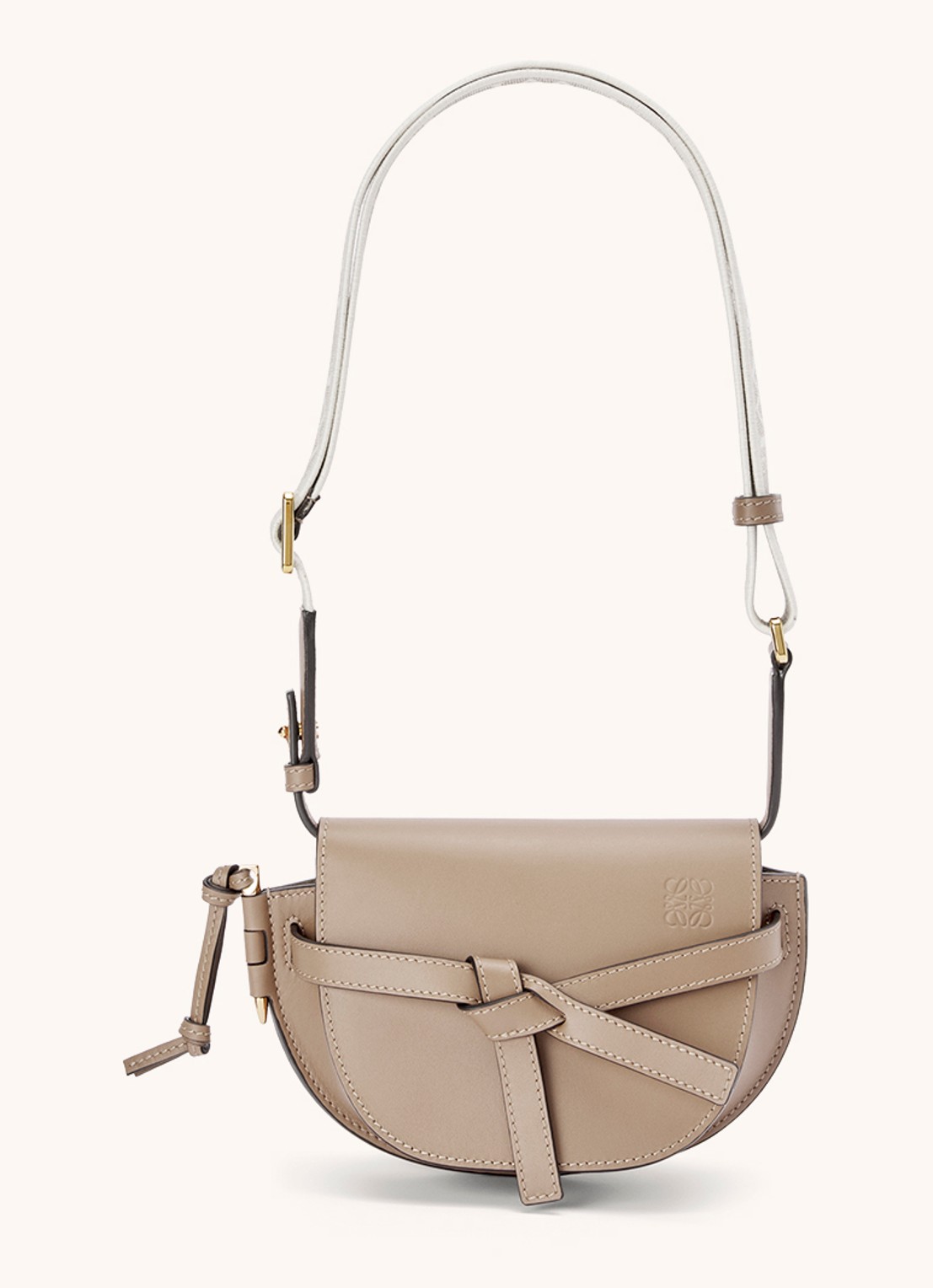 LOEWE Gate Dual heuptas van kalfsleer - detail 3 beige