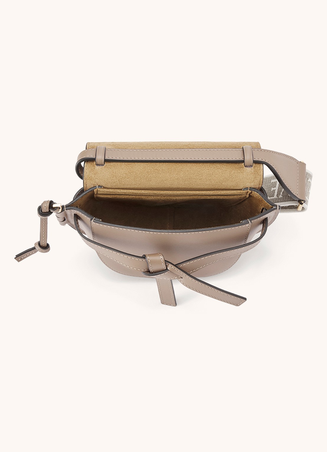 LOEWE Gate Dual heuptas van kalfsleer - detail 4 beige