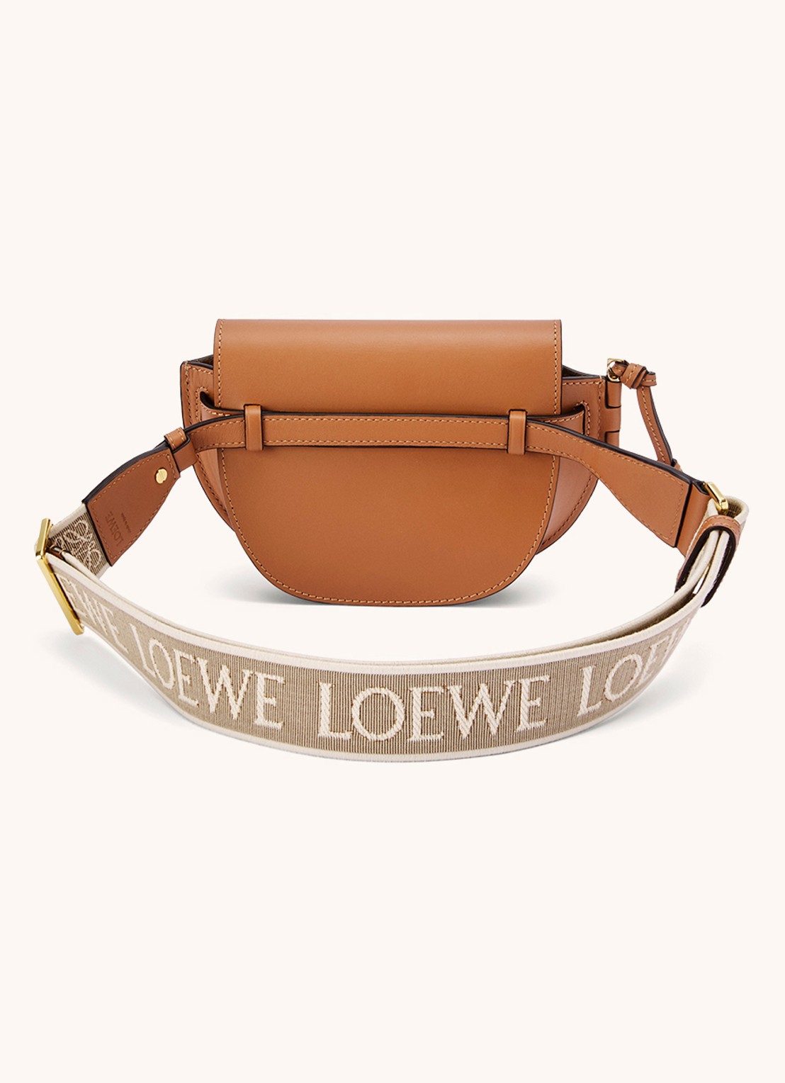 LOEWE Gate Dual heuptas van kalfsleer - achterkant 8 oranjebruin