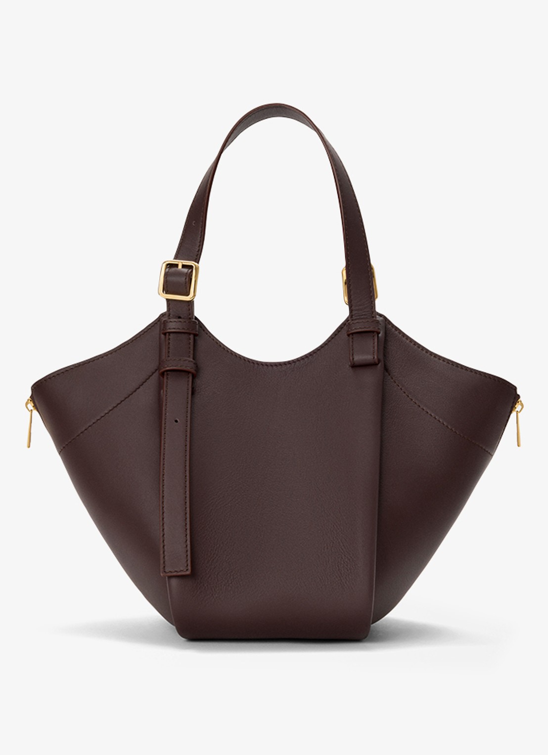 LOEWE Hammock Flip handtas van kalfsleer - achterkant 8 donkerbruin