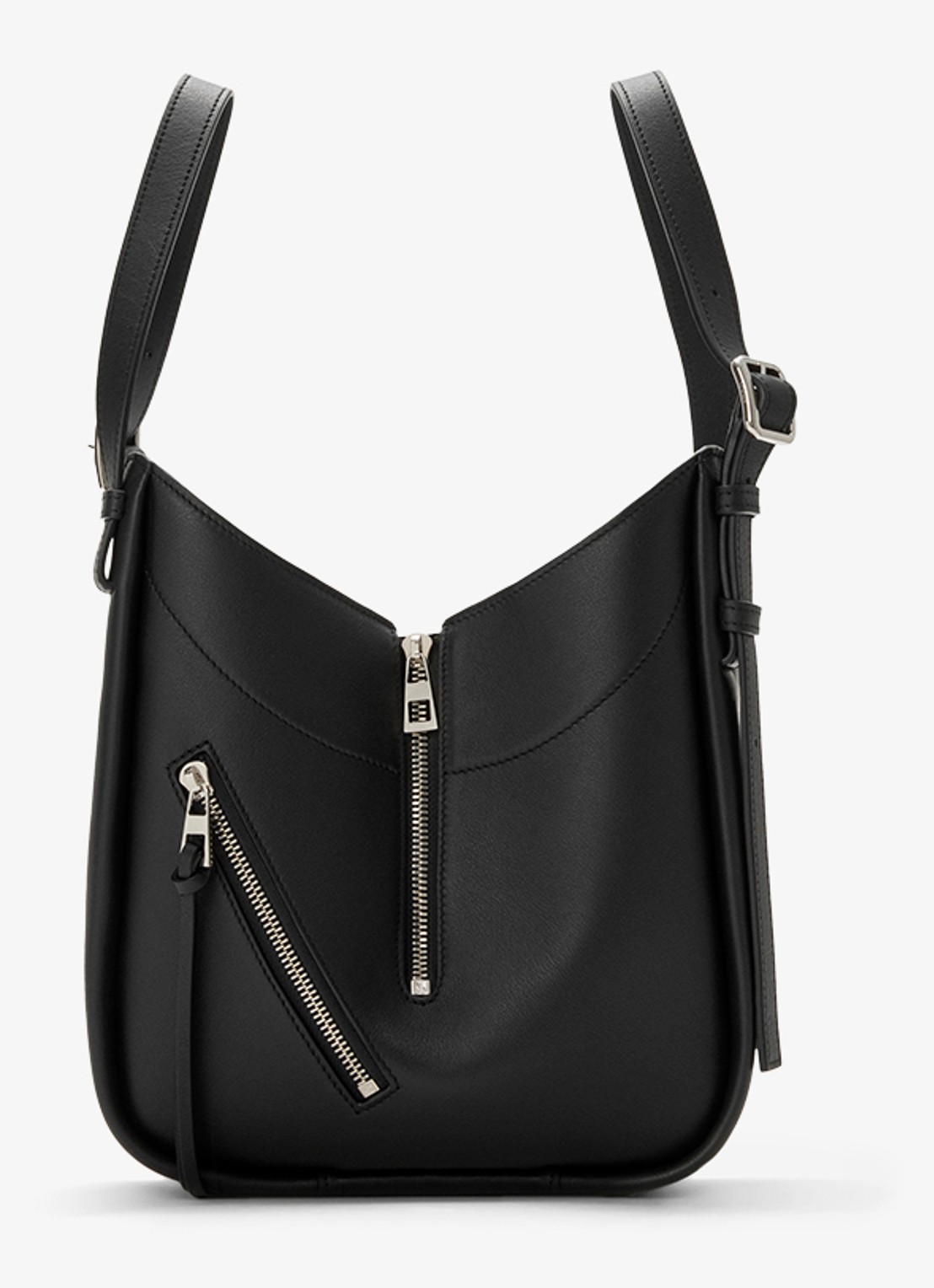 LOEWE Hammock Flip handtas van kalfsleer - detail zwart