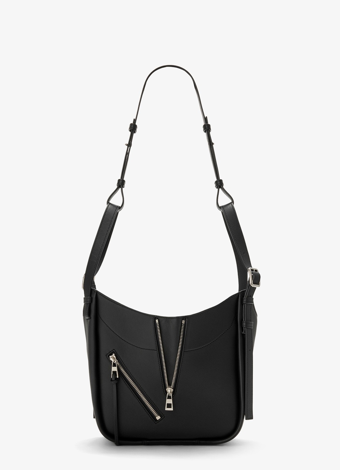 LOEWE Hammock Flip handtas van kalfsleer - detail 2 zwart
