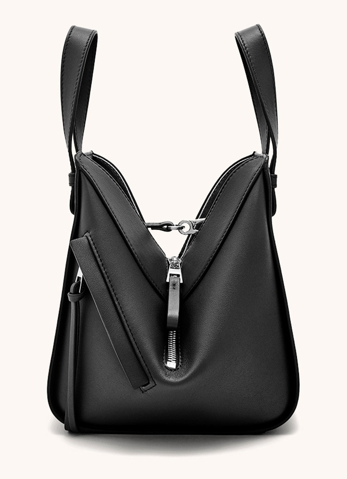 LOEWE Hammock handtas van kalfsleer - detail 3 zwart