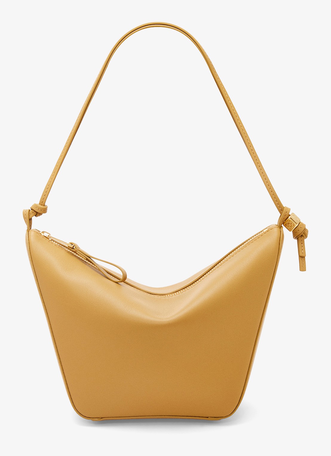 LOEWE Hammock Hobo schoudertas van kalfsleer - voorkant 7 okergeel