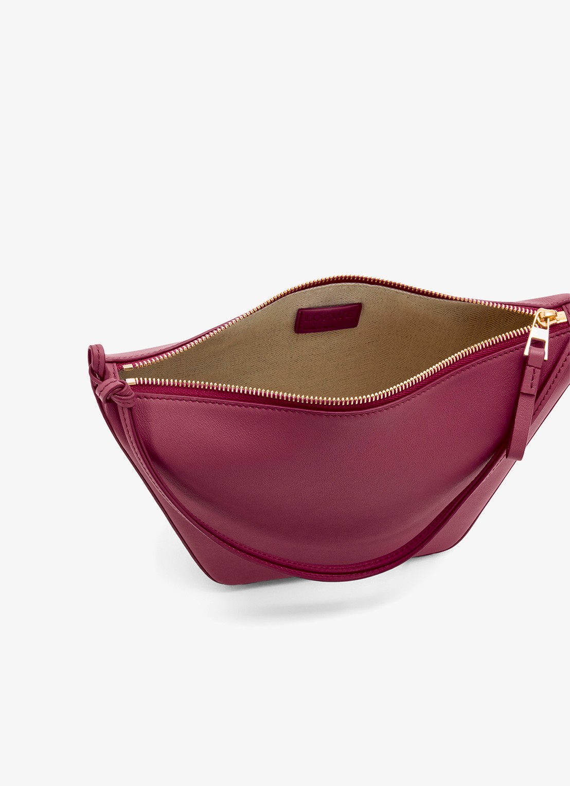 LOEWE Hammock Hobo schoudertas van kalfsleer - detail 5 bordeauxrood