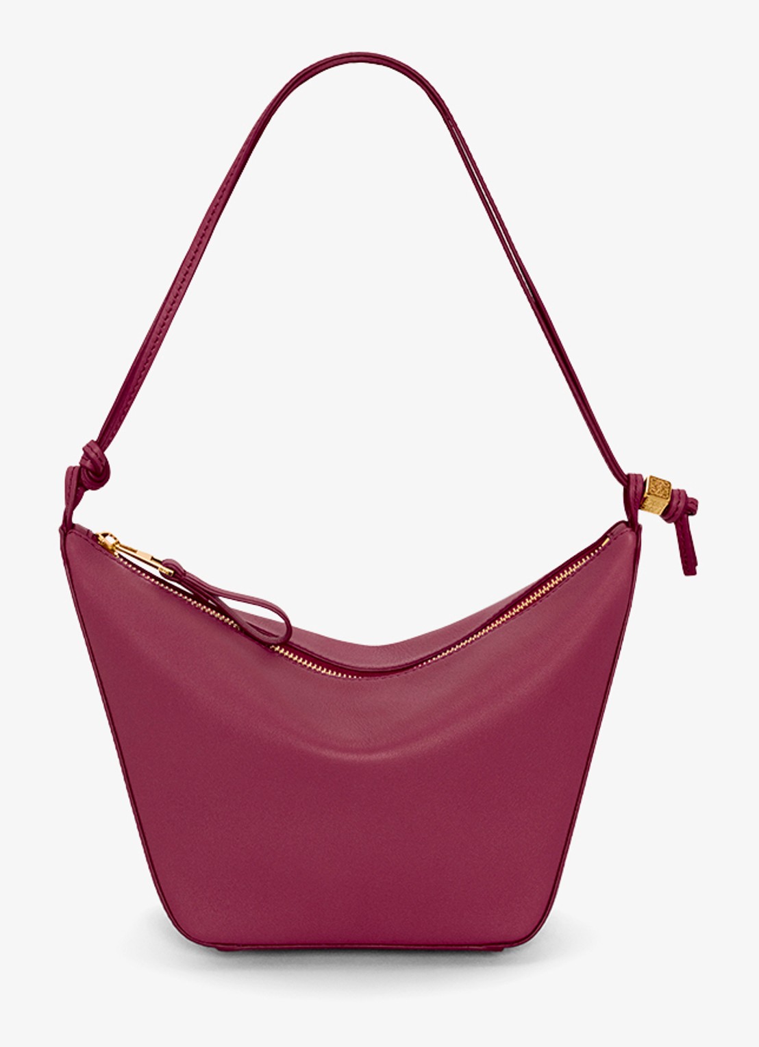 LOEWE Hammock Hobo schoudertas van kalfsleer - voorkant bordeauxrood