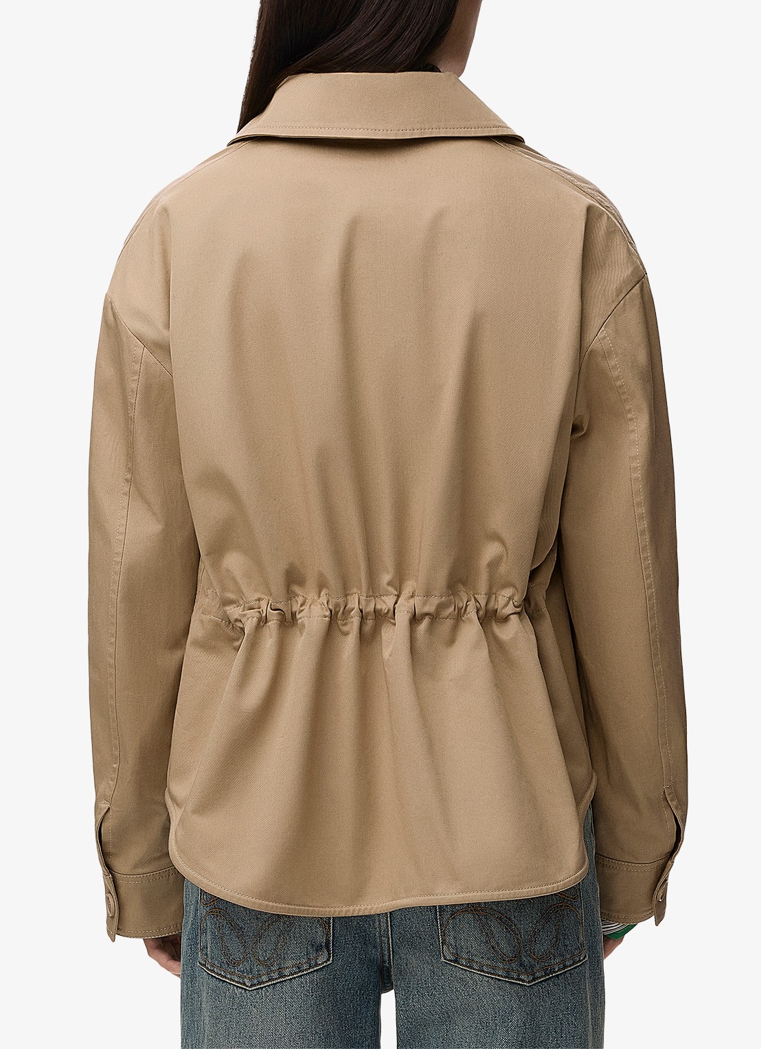 LOEWE Jack met opgestikte zakken - achterkant beige
