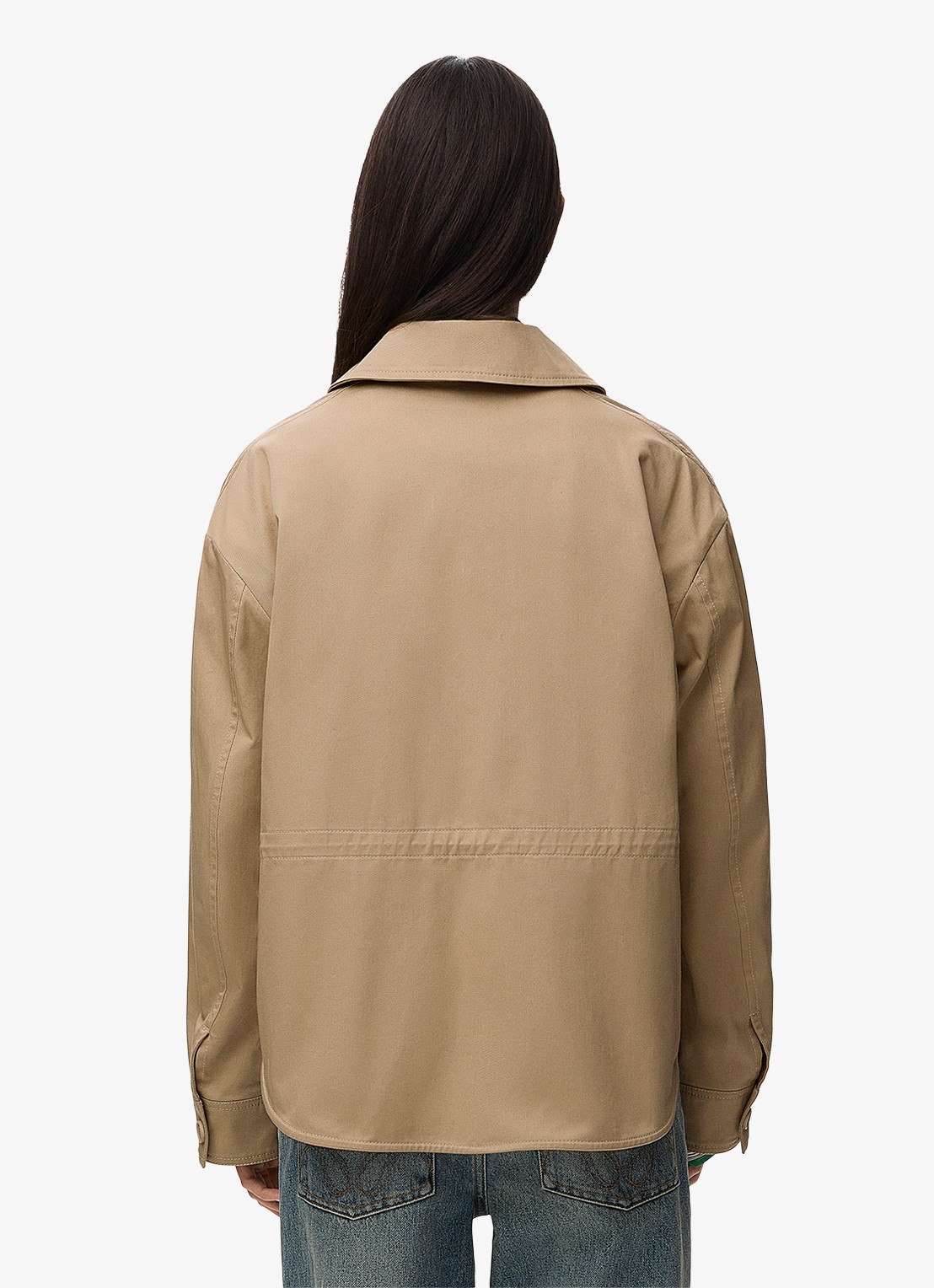 LOEWE Jack met opgestikte zakken - detail 3 beige