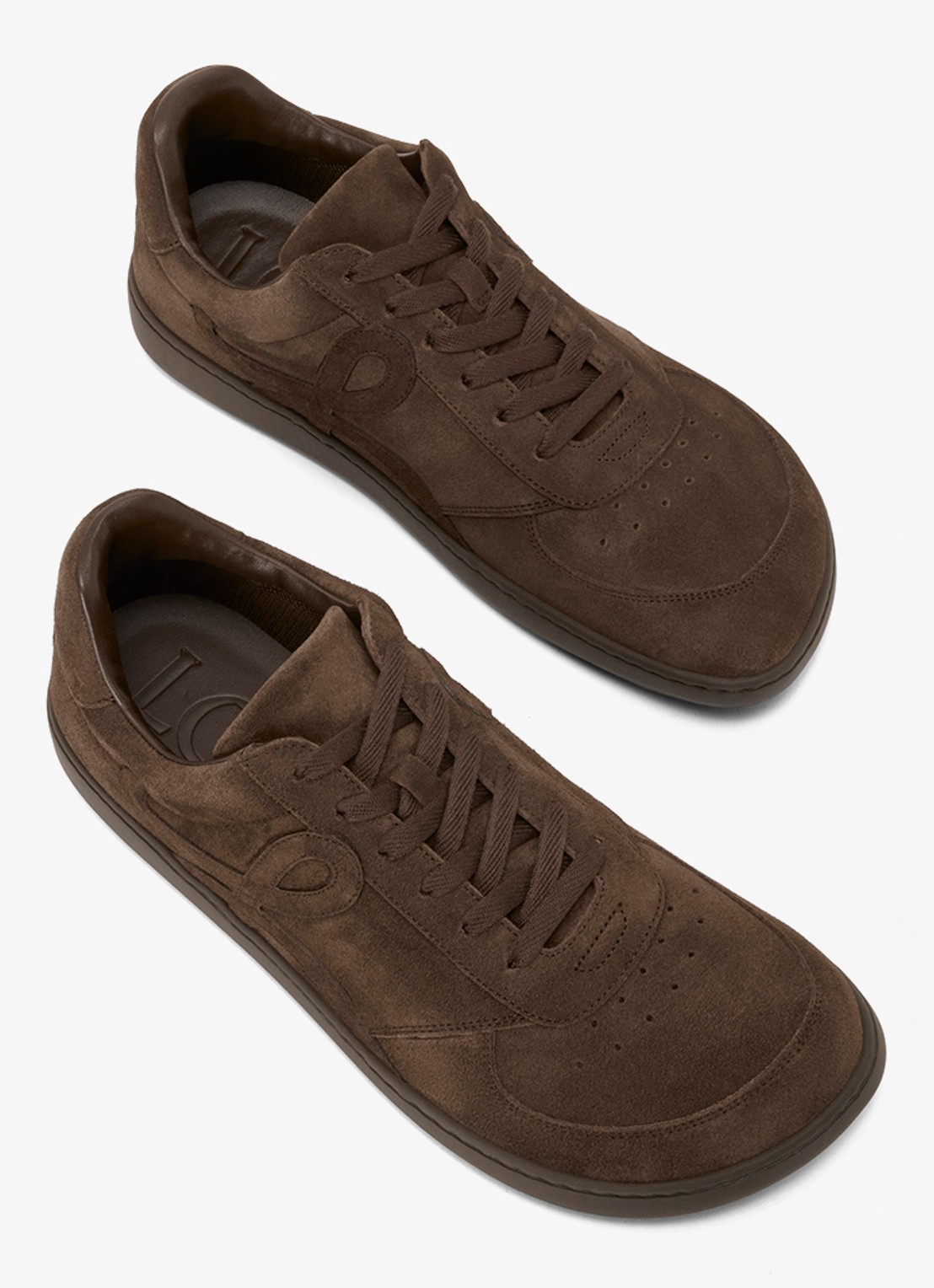 LOEWE Jambo sneaker van kalfssuède - detail 2 donkerbruin