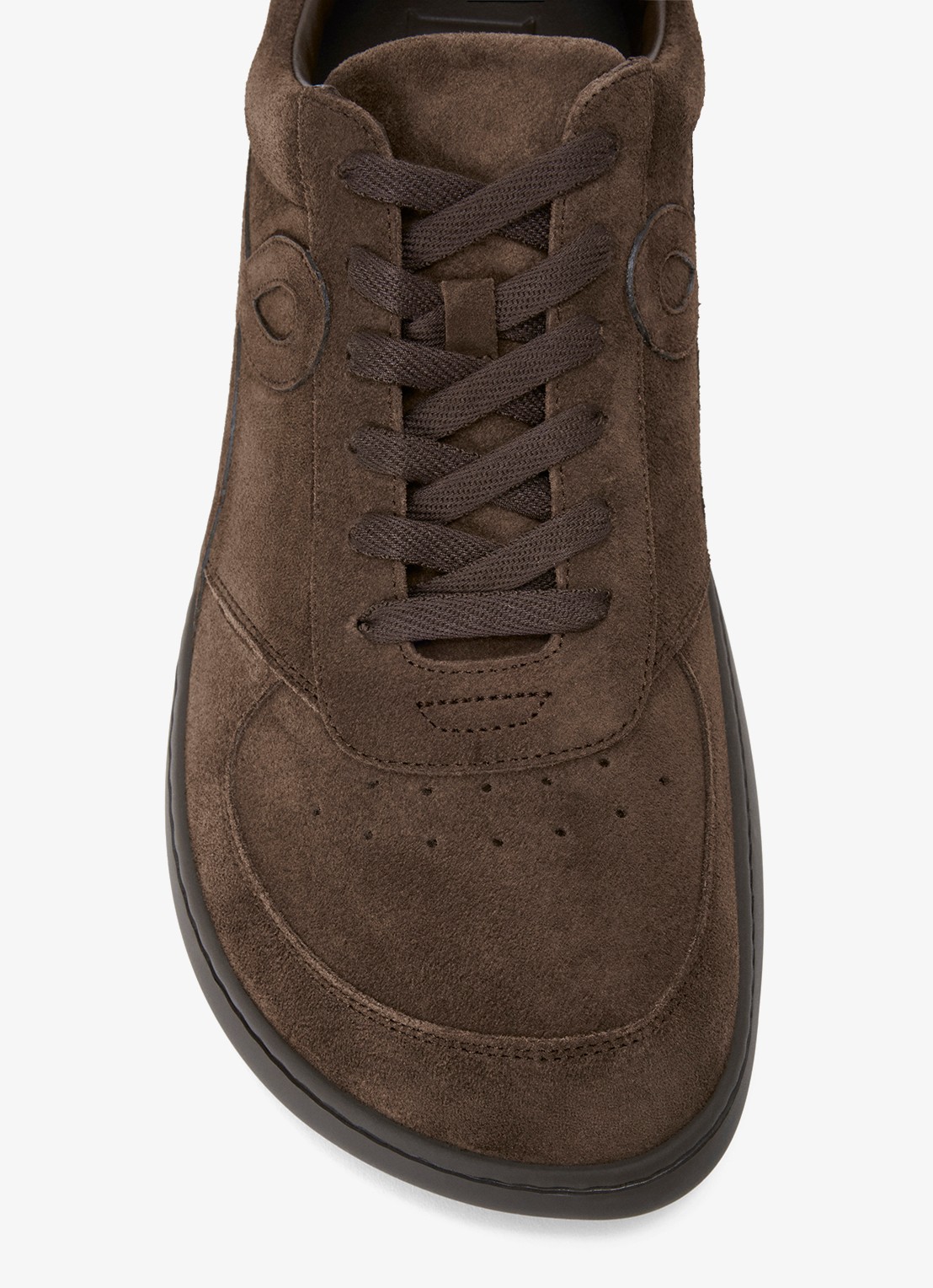 LOEWE Jambo sneaker van kalfssuède - detail 3 donkerbruin
